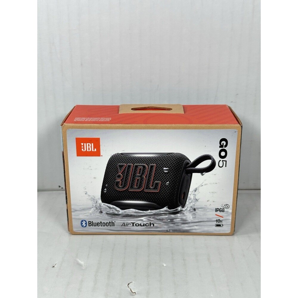 JBL Go 5 Portable Bluetooth Speaker (2026 Air Touch) Black NEW FACTORY SEALED